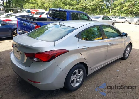 2015 Hyundai Elantra Se from USA, damaged, VIN 5NPDH4AE5FH576450
